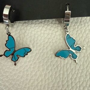 Blue Butterfly Earrings